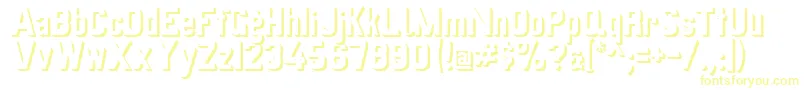 Schattenvonpreussischevi9ag2 Font – Yellow Fonts on White Background