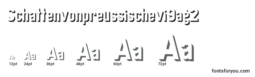 Schattenvonpreussischevi9ag2 Font Sizes