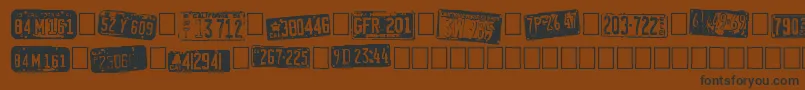 CalifornianCars Font – Black Fonts on Brown Background