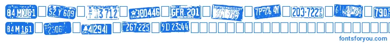 Weitere Informationen zur CalifornianCars-Schriftart CalifornianCars-Schriftart – Blaue Schriften auf weißem Hintergrund