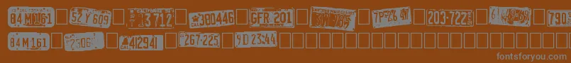 More about CalifornianCars Font CalifornianCars Font – Gray Fonts on Brown Background