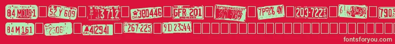 Подробнее о шрифте CalifornianCars Шрифт CalifornianCars – зелёные шрифты на красном фоне