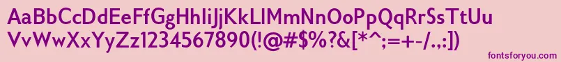 Gilliusadfno2Boldcond Font – Purple Fonts on Pink Background