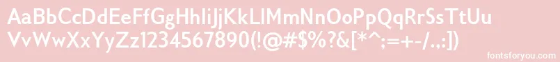 Gilliusadfno2Boldcond Font – White Fonts on Pink Background