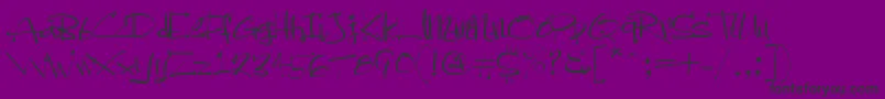 SistahYsse Font – Black Fonts on Purple Background