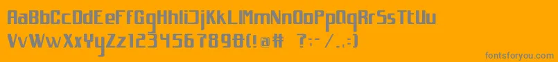 Police Spacejunk.Xl – polices grises sur fond orange