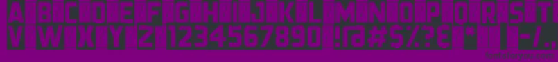 BlackStreamer Font – Black Fonts on Purple Background