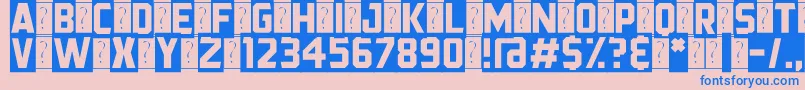 BlackStreamer Font – Blue Fonts on Pink Background