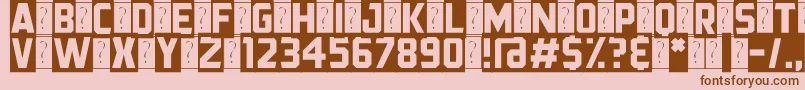 BlackStreamer Font – Brown Fonts on Pink Background