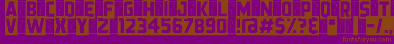 BlackStreamer Font – Brown Fonts on Purple Background