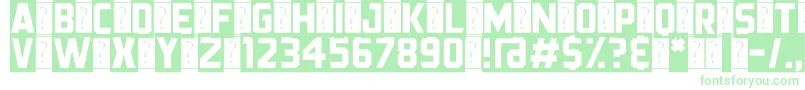 BlackStreamer Font – Green Fonts on White Background