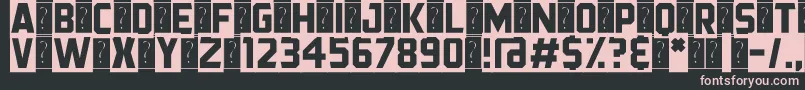 BlackStreamer Font – Pink Fonts on Black Background