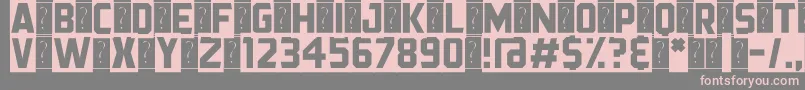 BlackStreamer Font – Pink Fonts on Gray Background
