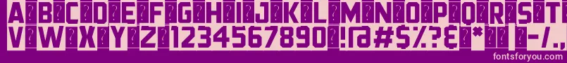 BlackStreamer Font – Pink Fonts on Purple Background