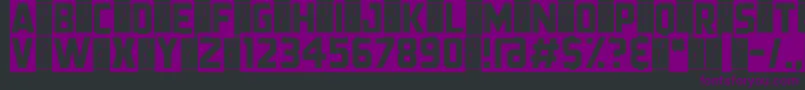 BlackStreamer Font – Purple Fonts on Black Background