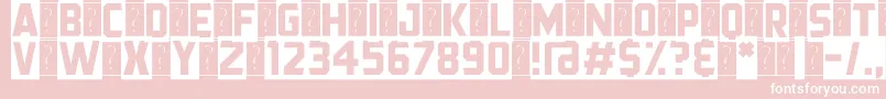 BlackStreamer Font – White Fonts on Pink Background