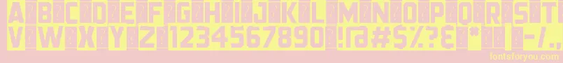 BlackStreamer Font – Yellow Fonts on Pink Background