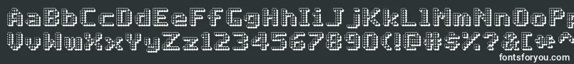 Шрифт MatrixComplex3DNc – белые шрифты