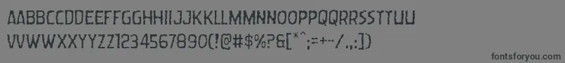Wormcuisinelight Font – Black Fonts on Gray Background