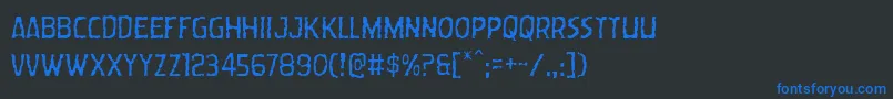 Wormcuisinelight Font – Blue Fonts on Black Background