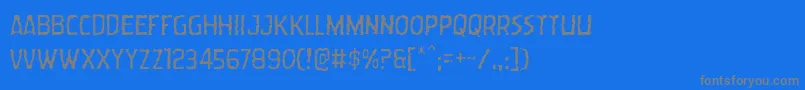 Wormcuisinelight Font – Gray Fonts on Blue Background