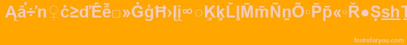 More about ArialSpecialG2Bold Font ArialSpecialG2Bold Font – Pink Fonts on Orange Background