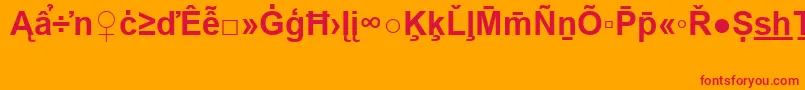 fuente ArialSpecialG2Bold – Fuentes Rojas Sobre Fondo Naranja