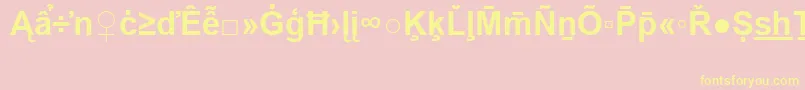 More about ArialSpecialG2Bold Font ArialSpecialG2Bold Font – Yellow Fonts on Pink Background