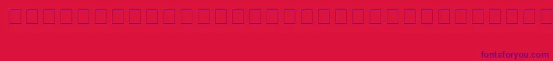 Electrik Font – Purple Fonts on Red Background