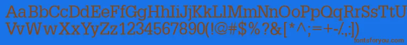 Шрифт Installationssk – коричневые шрифты на синем фоне