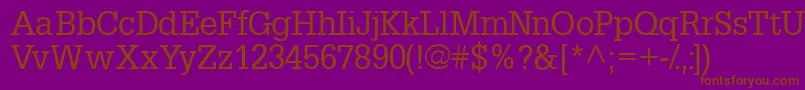 Шрифт Installationssk – коричневые шрифты на фиолетовом фоне