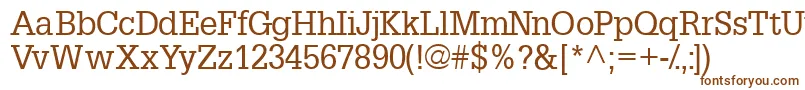Шрифт Installationssk – коричневые шрифты на белом фоне