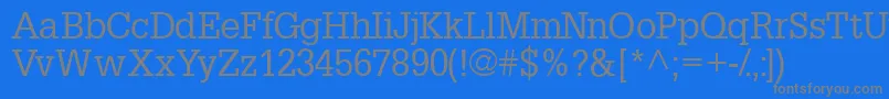 Шрифт Installationssk – серые шрифты на синем фоне