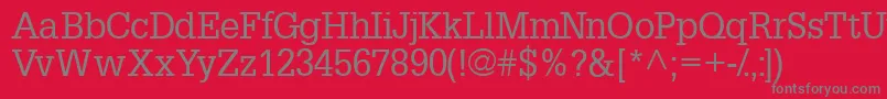 Шрифт Installationssk – серые шрифты на красном фоне