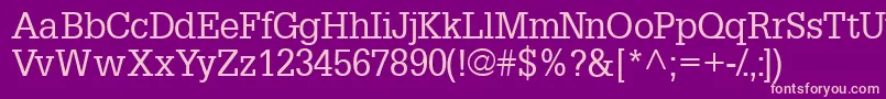 Installationssk Font – Pink Fonts on Purple Background