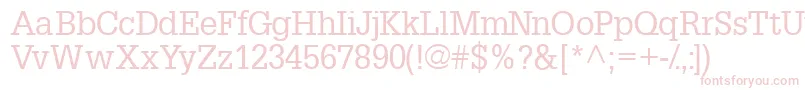 Шрифт Installationssk – розовые шрифты на белом фоне