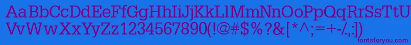 Шрифт Installationssk – фиолетовые шрифты на синем фоне