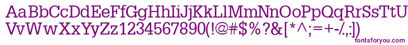 Шрифт Installationssk – фиолетовые шрифты на белом фоне