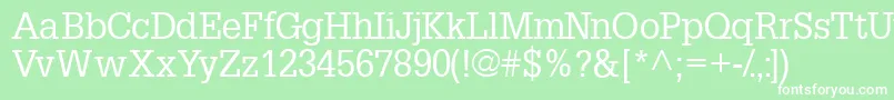 Installationssk Font – White Fonts on Green Background