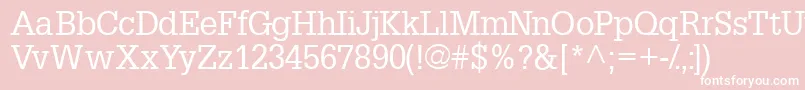 Шрифт Installationssk – белые шрифты на розовом фоне