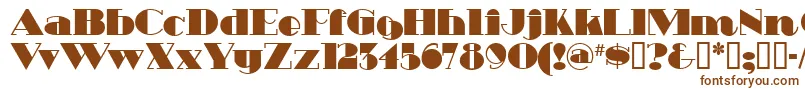 Шрифт HeavytrippUltrabold – коричневые шрифты на белом фоне
