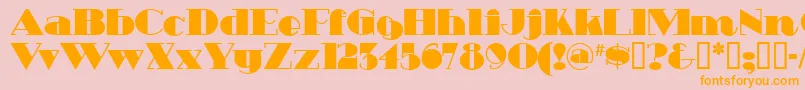 HeavytrippUltrabold Font – Orange Fonts on Pink Background