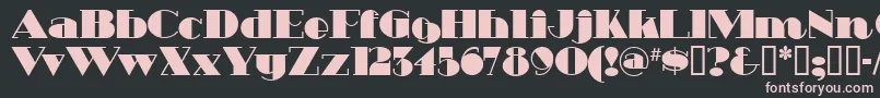 HeavytrippUltrabold Font – Pink Fonts on Black Background