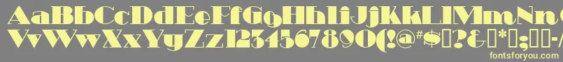 HeavytrippUltrabold Font – Yellow Fonts on Gray Background
