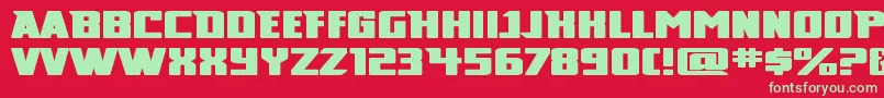 Broad ffy Font – Green Fonts on Red Background