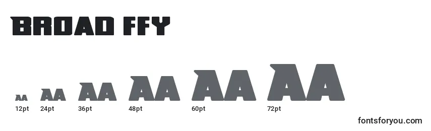 Broad ffy Font Sizes