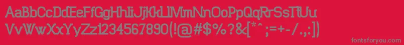 Шрифт Trunkmill – серые шрифты на красном фоне