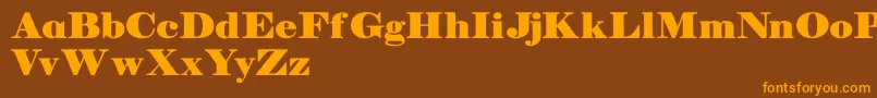 Weitere Informationen zur Manuelldemo-Schriftart Manuelldemo-Schriftart – Orangefarbene Schriften auf braunem Hintergrund
