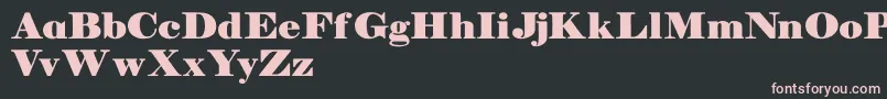 Manuelldemo-Schriftart – Rosa Schriften auf schwarzem Hintergrund