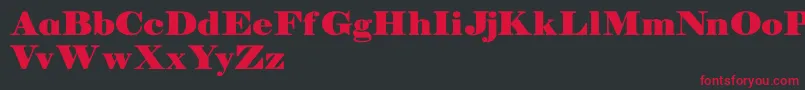 Manuelldemo Font – Red Fonts on Black Background